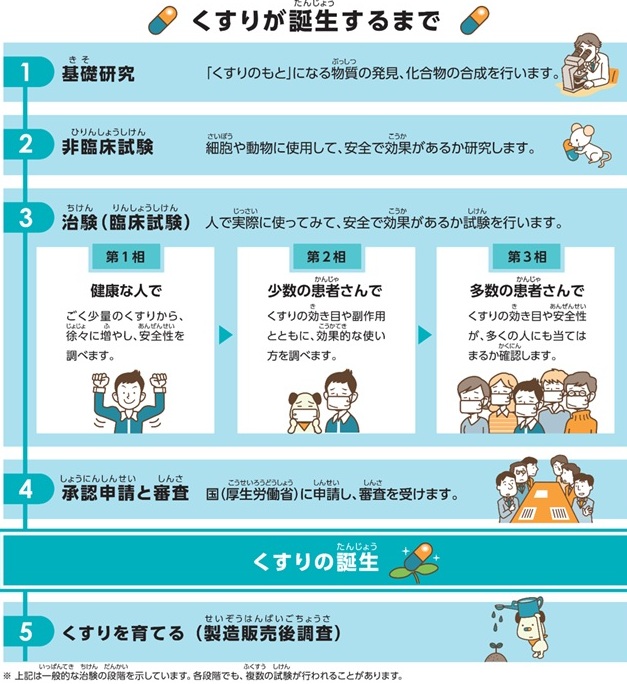 くすりが誕生するまで