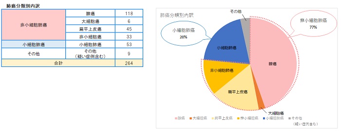 肺がん分類別内訳